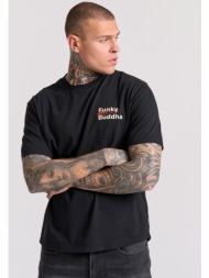 relaxed fit t-shirt με brushed τύπωμα στην πλάτη