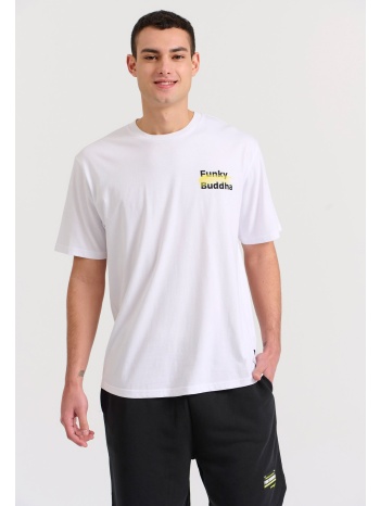 relaxed fit t-shirt με brushed τύπωμα στην πλάτη