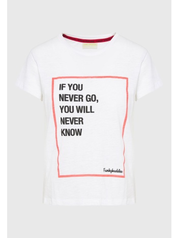 γυναικείο t-shirt με embossed text artwork