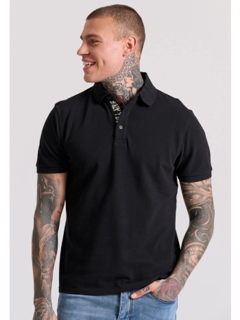 polo μπλούζα με branded τύπωμα στην εσωτερική πατιλέτα