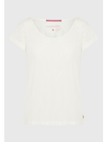 βαμβακερό t-shirt με στρογγυλή λαιμόκοψη