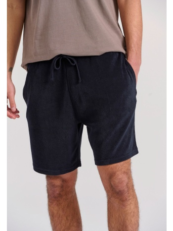 loose tapered fit πετσετέ αθλητική βερμούδα