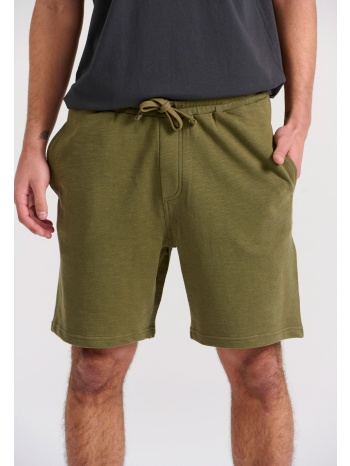 loose tapered fit αθλητική βερμούδα σε vintage look