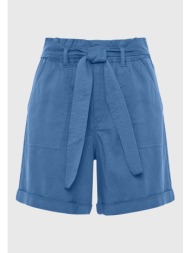 lyocell blend σορτς με ζώνη