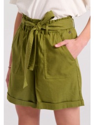 lyocell blend σορτς με ...