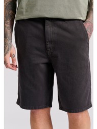 garment dyed τζιν βερμούδα με τσέπες carpenter