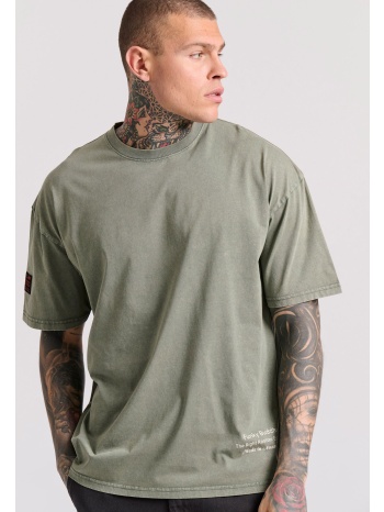 oversized t-shirt με text artwork τύπωμα στην πλάτη