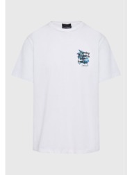 t-shirt με floral frame τύπωμα στην πλάτη