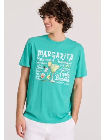 t-shirt με vintage coctail τύπωμα