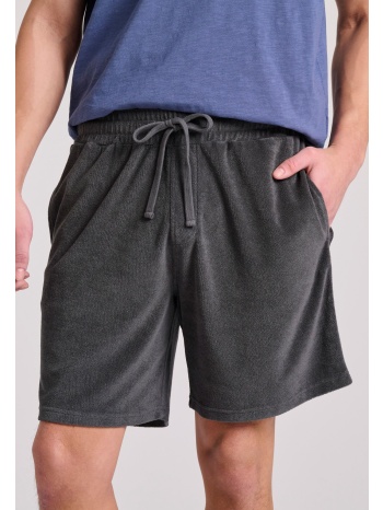 loose tapered fit πετσετέ αθλητική βερμούδα