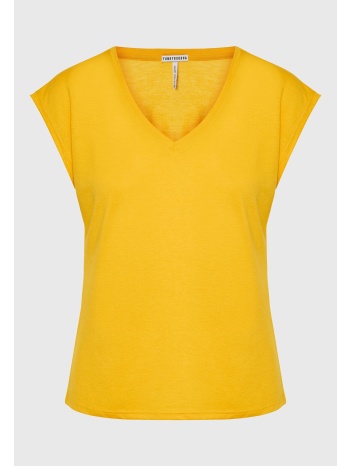 γυναικείο μονόχρωμο t-shirt από βισκόζη