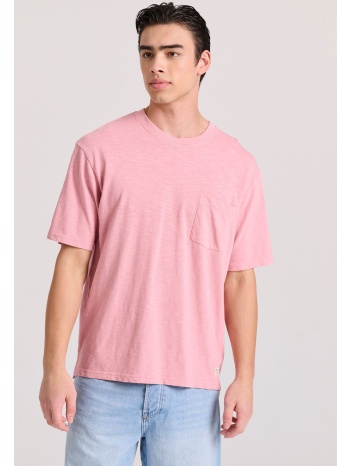 relaxed fit t-shirt με τσέπη στο στήθος