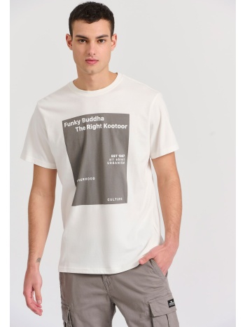 t-shirt με minimal branded τύπωμα