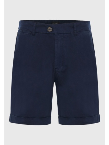 garment dyed chino βερμούδα με ρεβέρ