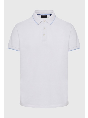 polo μπλούζα με ρίγα στο γιακά