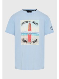 t-shirt με vintage surf photographic τύπωμα