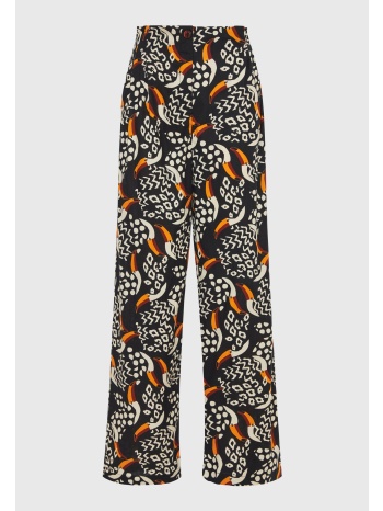 wide leg παντελόνα με exotic τύπωμα