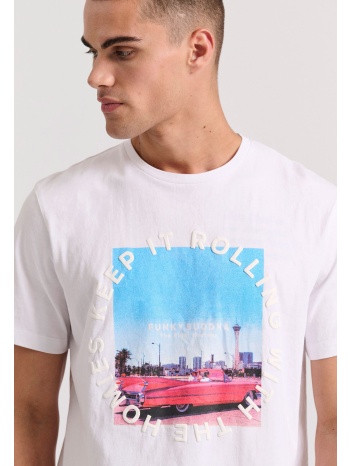 t-shirt με vintage photographic τύπωμα