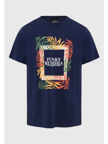 t-shirt με tropical frame τύπωμα