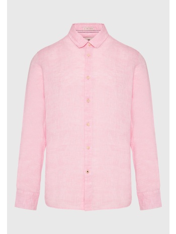 λινό πουκάμισο σε μελανζέ ύφανση