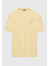 relaxed fit t-shirt με text artwork από οργανικό βαμβάκι