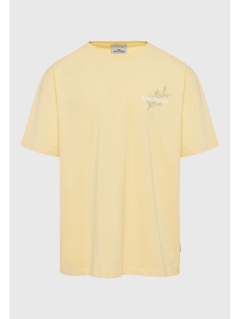 relaxed fit t-shirt με text artwork από οργανικό βαμβάκι