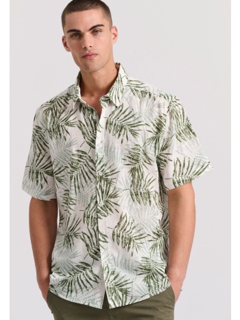 relaxed fit εμπριμέ πουκάμισο