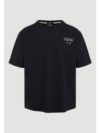 t-shirt με floral frame τύπωμα στη πλάτη