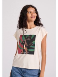 γυναικείο t-shirt με τύπωμα σε boho look