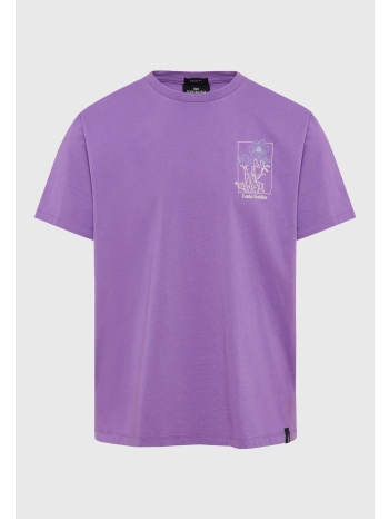 t-shirt με floral frame τύπωμα από οργανικό βαμβάκι