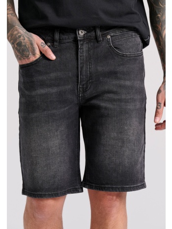 ανδρική τζιν βερμούδα με washed effects