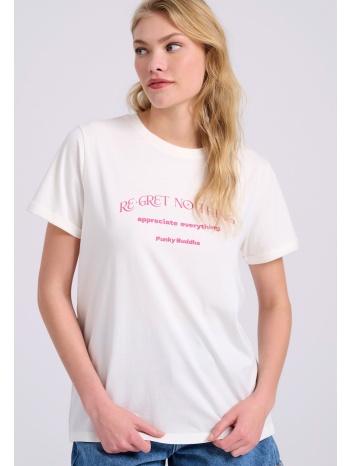 organic cotton t-shirt με τύπωμα στη πλάτη