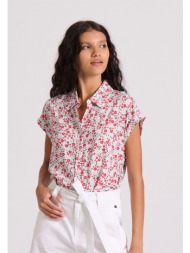 γυναικείο πουκάμισο με all over φλοράλ τύπωμα