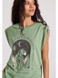 γυναικείο t-shirt από οργανικό βαμβάκι με τύπωμα