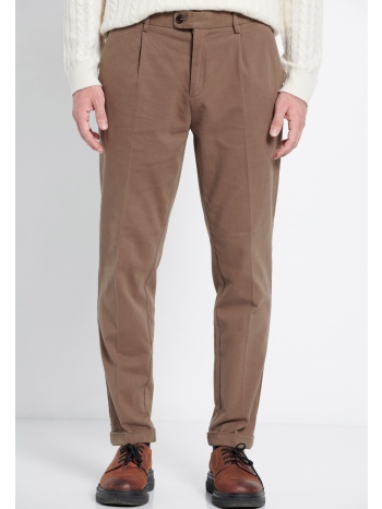 chino παντελόνι με πιέτες - marron label