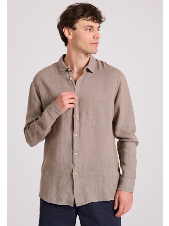 μακρυμάνικο λινό πουκάμισο garage 55