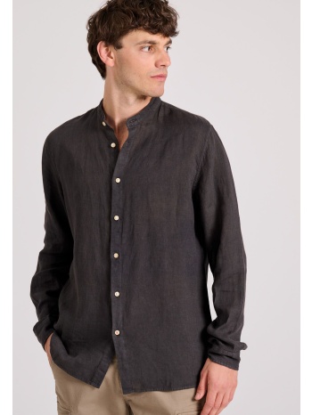 λινό πουκάμισο με λαιμό mao garage 55