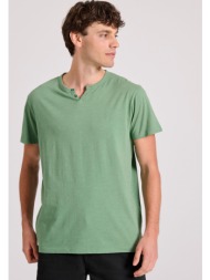 t-shirt με λαιμό henley garage 55
