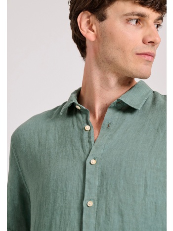 κοντομάνικο λινό πουκάμισο garage 55