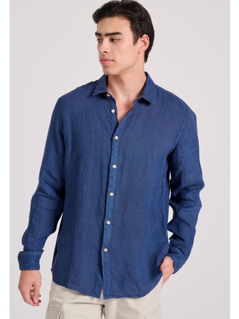 μακρυμάνικο λινό πουκάμισο garage 55