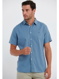 κοντομάνικο λινό πουκάμισο garage 55
