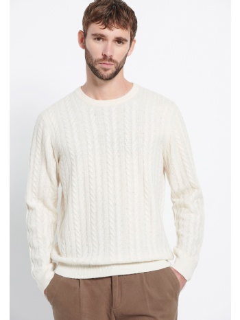 cable knit πουλόβερ με μίξη από μαλλί - marron label