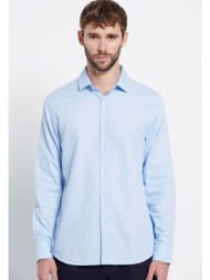 ανδρικό βαμβακερό πουκάμισο - marron label