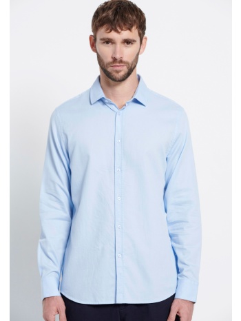 ανδρικό βαμβακερό πουκάμισο - marron label