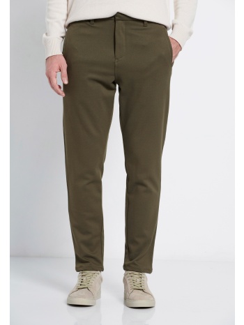 ανδρικό casual παντελόνι από τεχνητό μετάξι - marron label