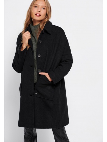 γυναικείο loose fit παλτό με εξωτερικές τσέπες