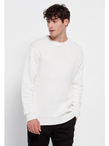 βαμβακερό πουλόβερ με 3d πλέξη