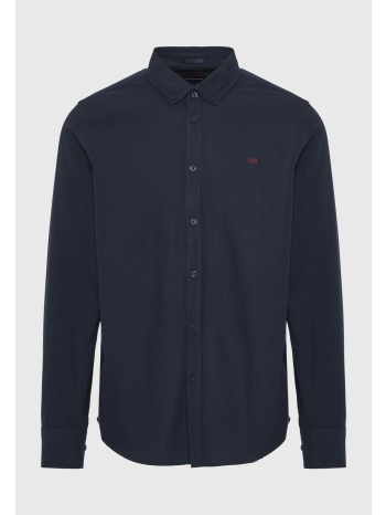 ανδρικό πουκάμισο με κεντημένο logo - the essentials