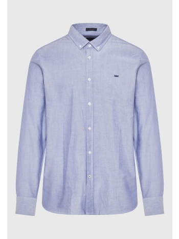 ανδρικό πουκάμισο με κεντημένο logo - the essentials