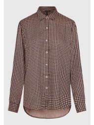 loose fit μακρύ καρό πουκάμισο